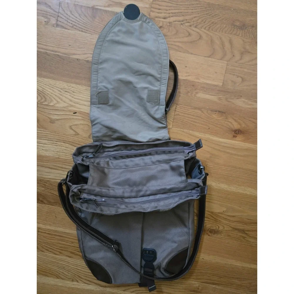 Korbie 3-in-1 Convertible Diaper Bag, Backpack, & Bassinet Station - Brown/Gray